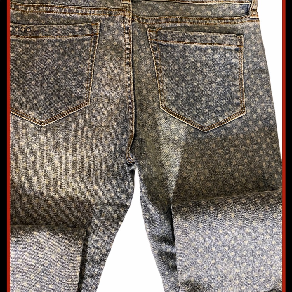 NWT BLANKNYC GIRLS POLKA DOT SKINNY JEANS SZ 14 - Picture 4 of 11